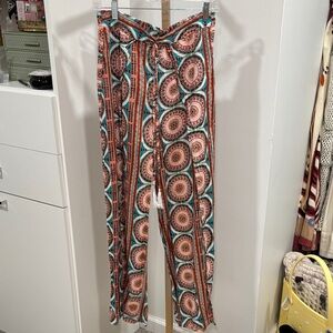 Vibrant Geometric Women's Trousers